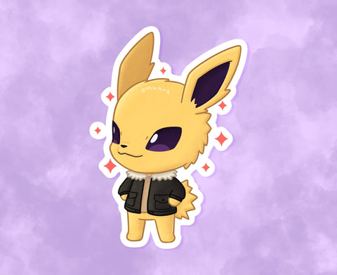 Jolteon Animal Crossing Sticker - Matte, Vinyl