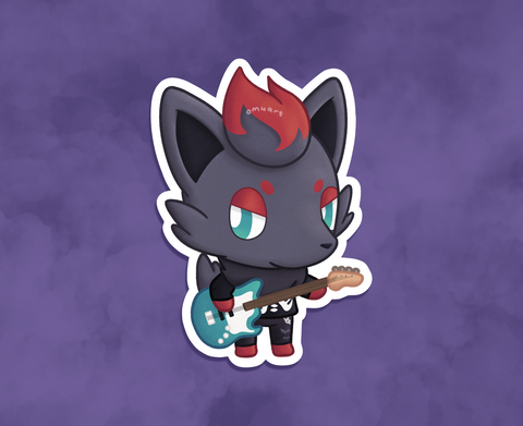 Zorua Animal Crossing Sticker - Matte, Vinyl