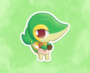 #495 AC Snivy Sticker - Matte, Vinyl